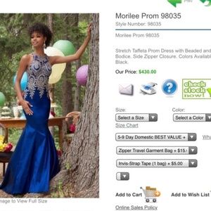 Stretch Taffeta Prom Gown with Beaded Bodice. Side Zipper Closure